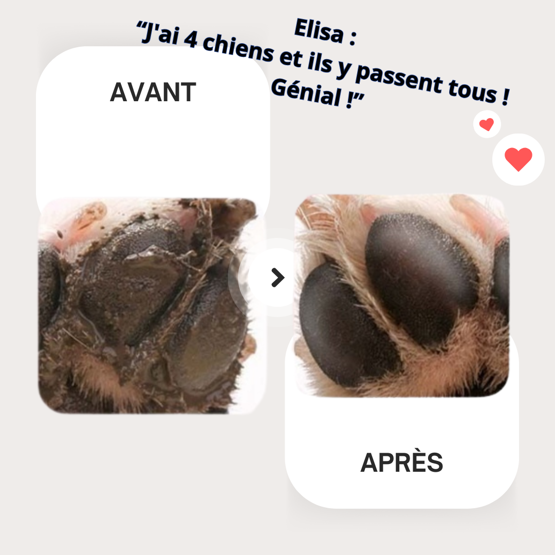 Pochette nettoyante "clean"spéciale pattes 2 en 1