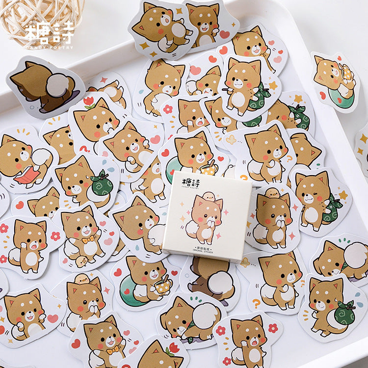 45 autocollants Shiba - la vie de nos animaux