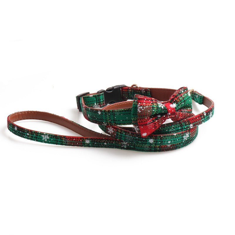 Laisse et collier spécial Noël - la vie de nos animaux