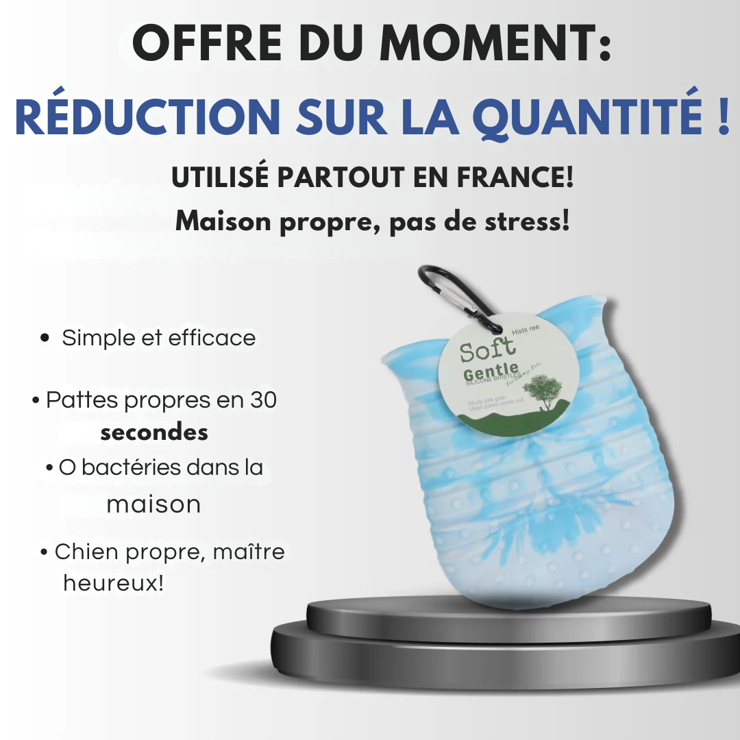 Pochette nettoyante "clean"spéciale pattes 2 en 1