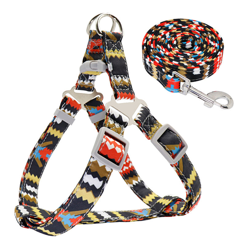 Ensemble laisse et harnais "Aztec"