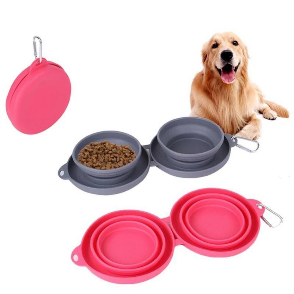 Gamelle double pliable - la vie de nos animaux