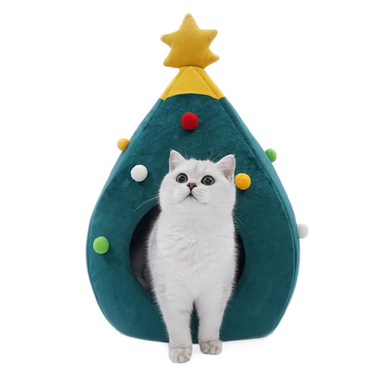 Niche arbre de noël - la vie de nos animaux