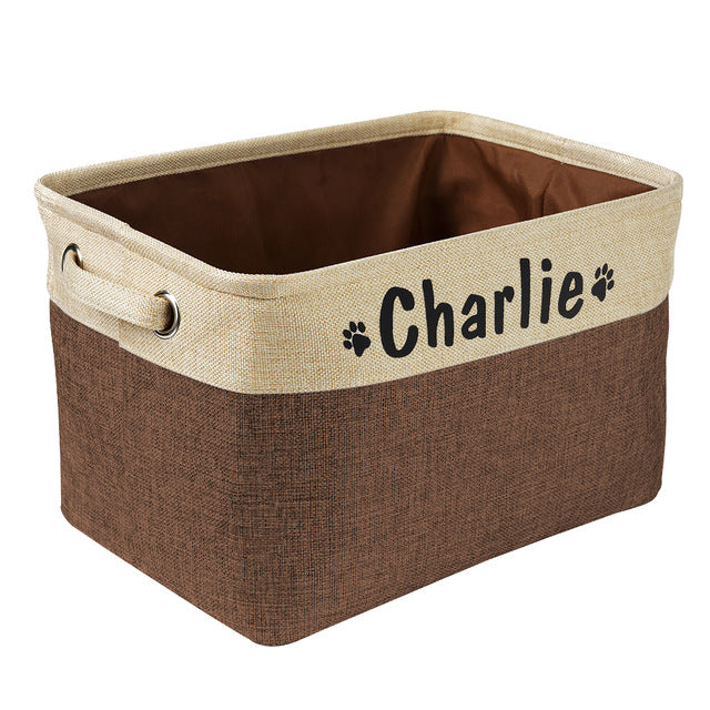 Bac à jouets personnalisé pour chien - la vie de nos animaux