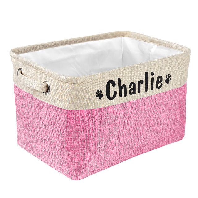 Bac à jouets personnalisé pour chien - la vie de nos animaux