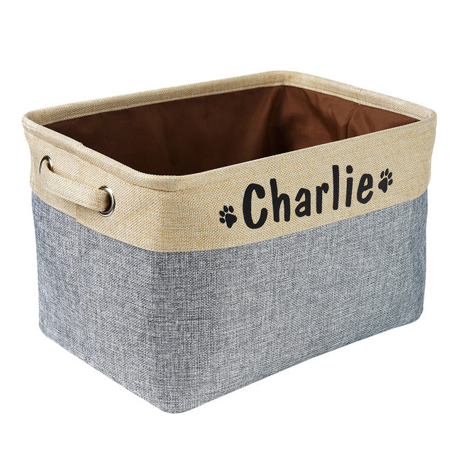 Bac à jouets personnalisé pour chien - la vie de nos animaux