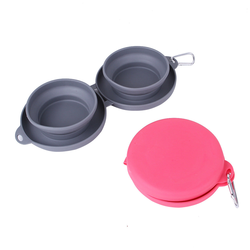 Gamelle double pliable - la vie de nos animaux