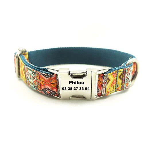 Collier "Bohemia" personnalisé - la vie de nos animaux