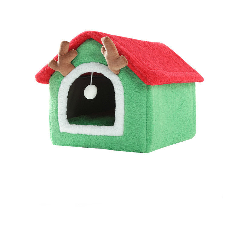 Niche de Noël pour chien - la vie de nos animaux