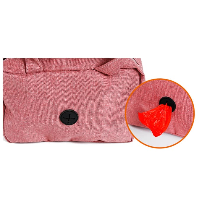 sac et laisse pour balade avec petit chien