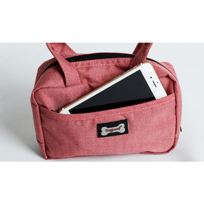 sac et laisse pour balade avec petit chien