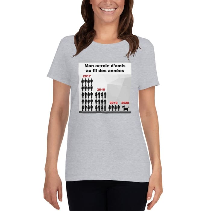 T-shirt à Manches Courtes "Mon cercle d'amis" - la vie de nos animaux