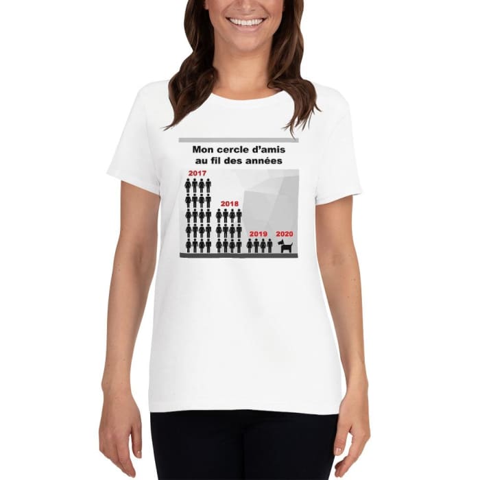T-shirt à Manches Courtes "Mon cercle d'amis" - la vie de nos animaux