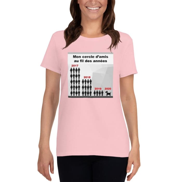 T-shirt à Manches Courtes "Mon cercle d'amis" - la vie de nos animaux