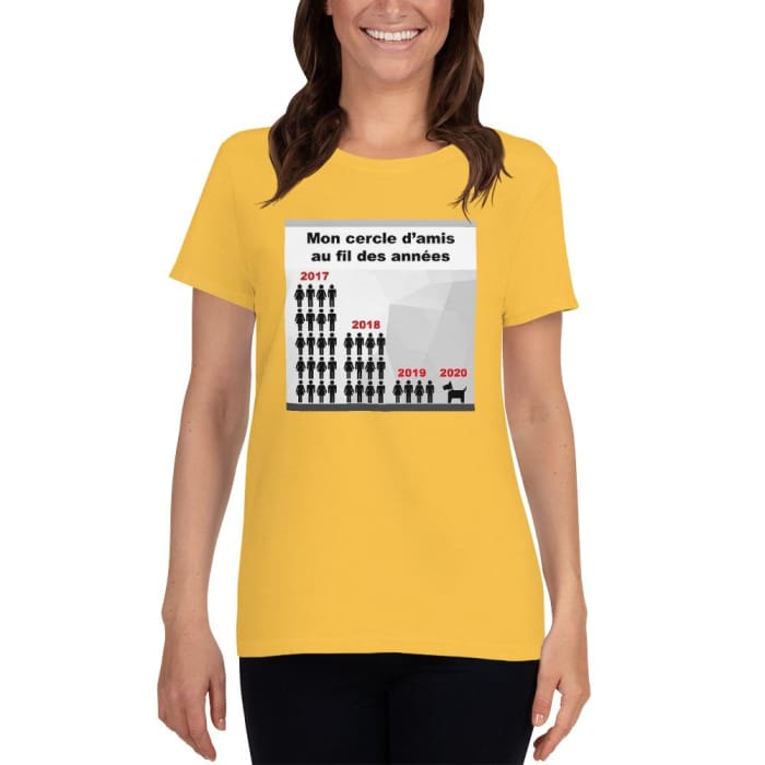 T-shirt à Manches Courtes "Mon cercle d'amis" - la vie de nos animaux