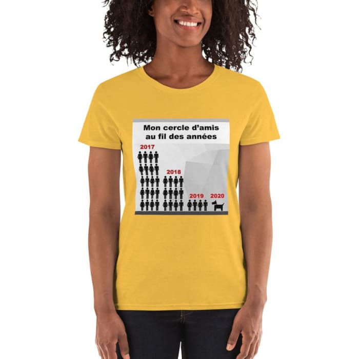 T-shirt à Manches Courtes "Mon cercle d'amis" - la vie de nos animaux